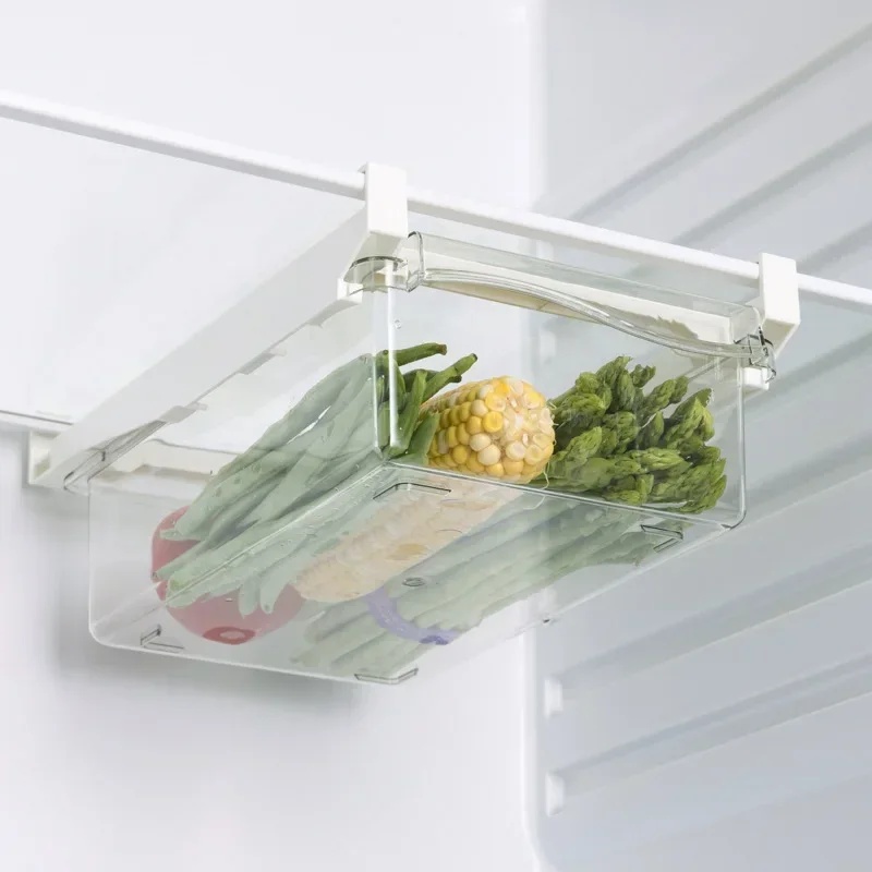 Food Storage With Dividers - Подвесной выдвижной органайзер для холодильника, пластиковый