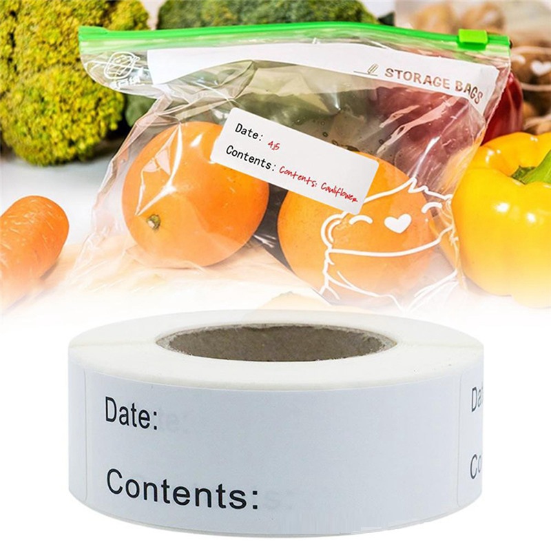 Food Storage Labels - Самоклеящаяся съемная этикетка для хранения продуктов