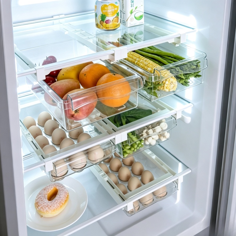 Food Storage With Dividers - Подвесной выдвижной ящик для хранения в