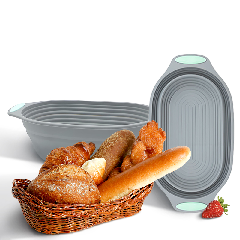 Food Storage With Dividers - Складная силиконовая корзина для расстойки теста