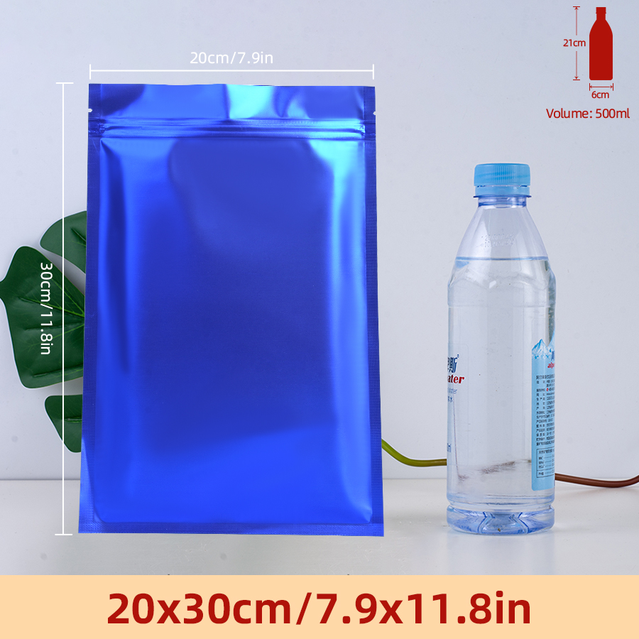 Food Storage Bag - 100 шт. матовых синих пакетов с