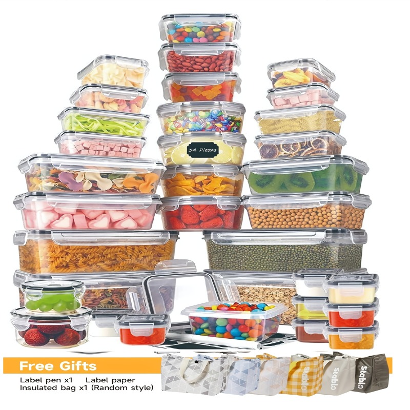 Food Storage Labels - Набор для хранения продуктов из 48