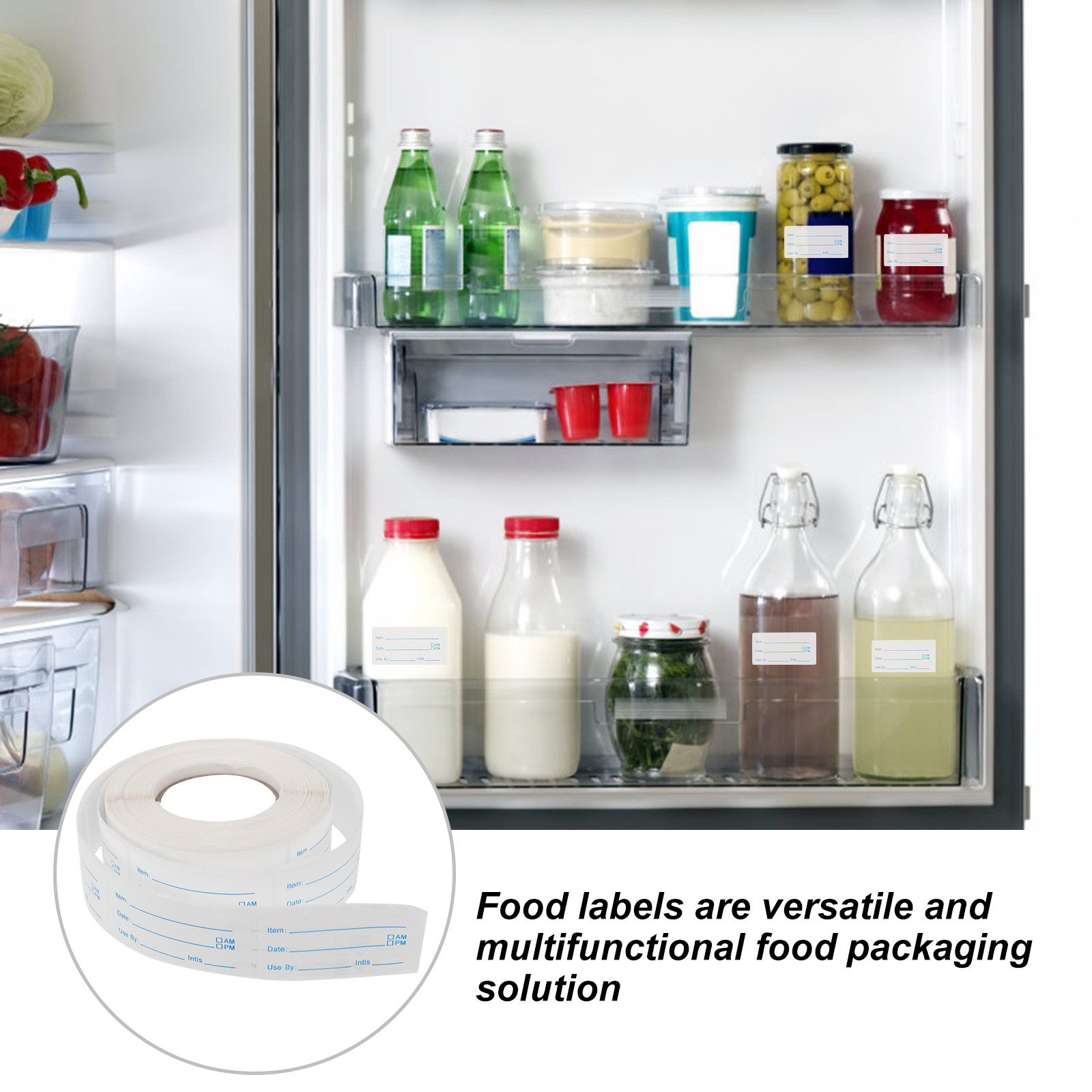 1 рулон наклеек с датой изгото – обзор и цена Food Storage Labels