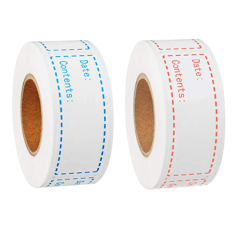 2 рулона прямоугольных этикето – обзор и цена Food Storage Labels