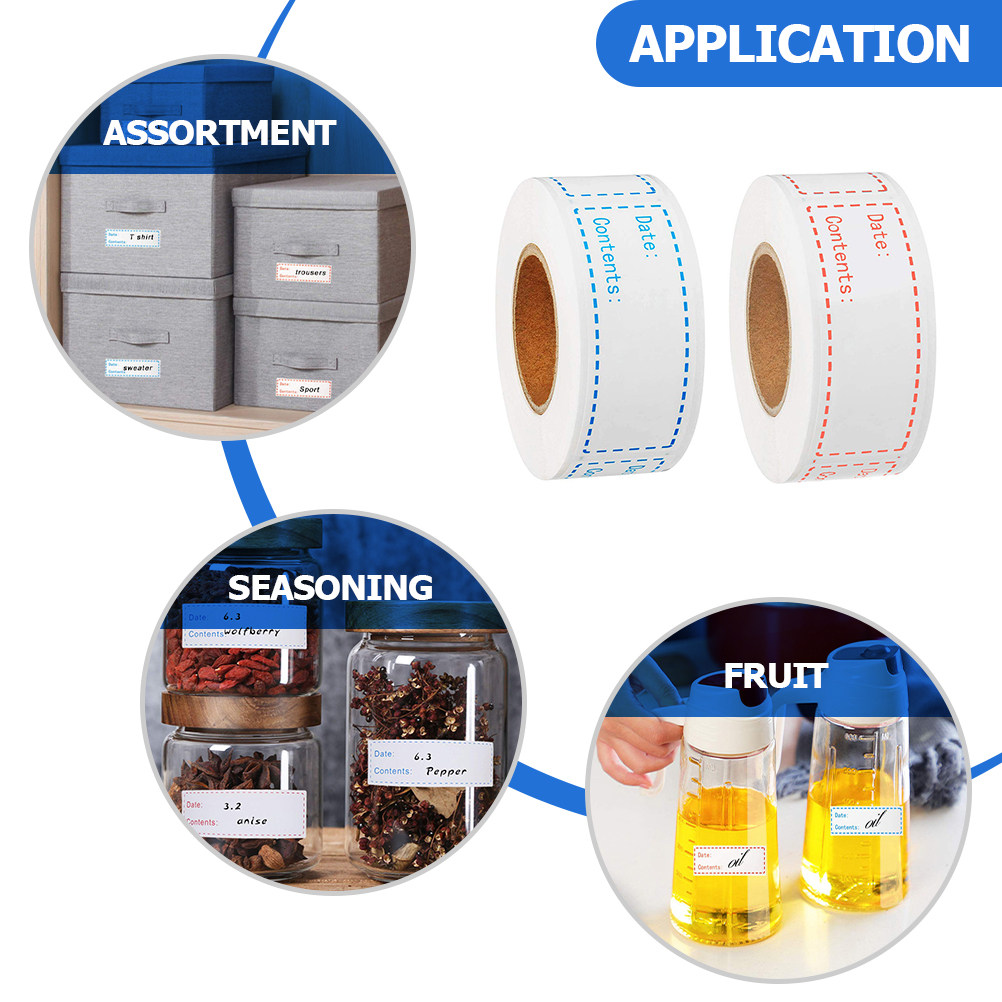 2 рулона прямоугольных этикето – обзор и цена Food Storage Labels