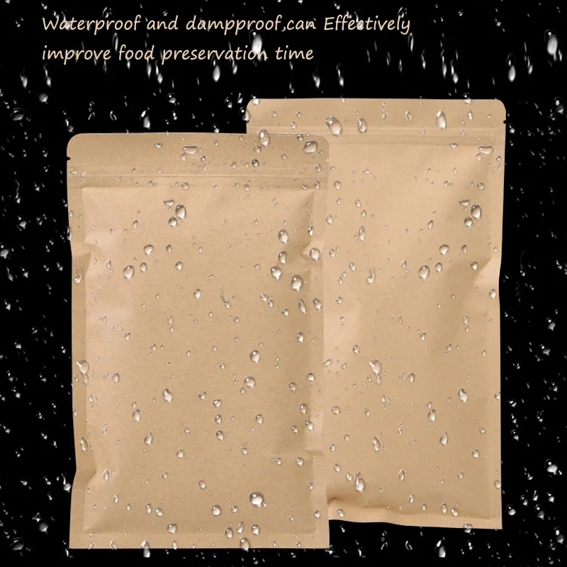 100 шт. коричневых крафт-пакет – обзор и цена Food Storage Bag