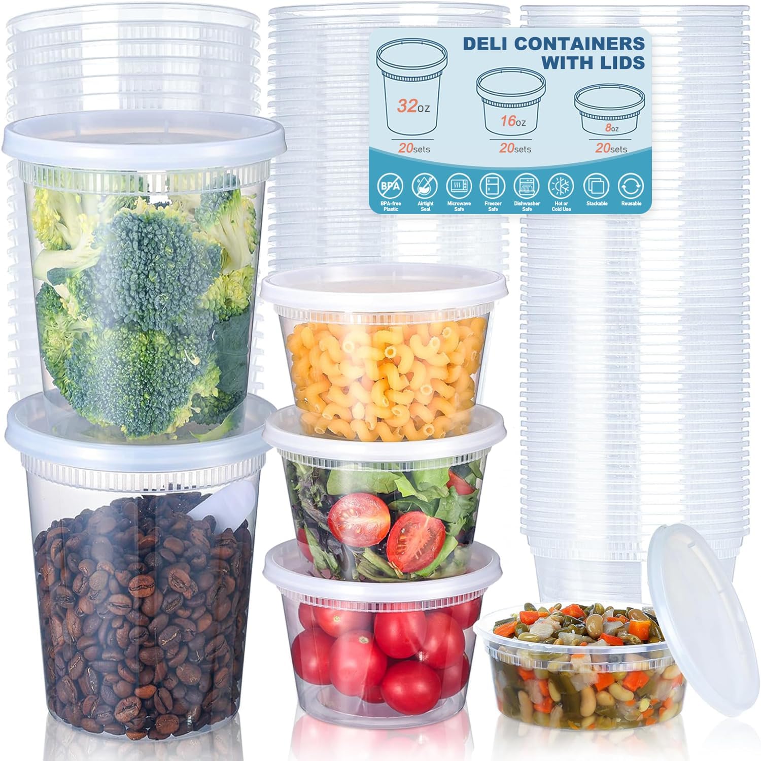 24 шт. контейнеры для хранения – обзор и цена Food Storage Meals